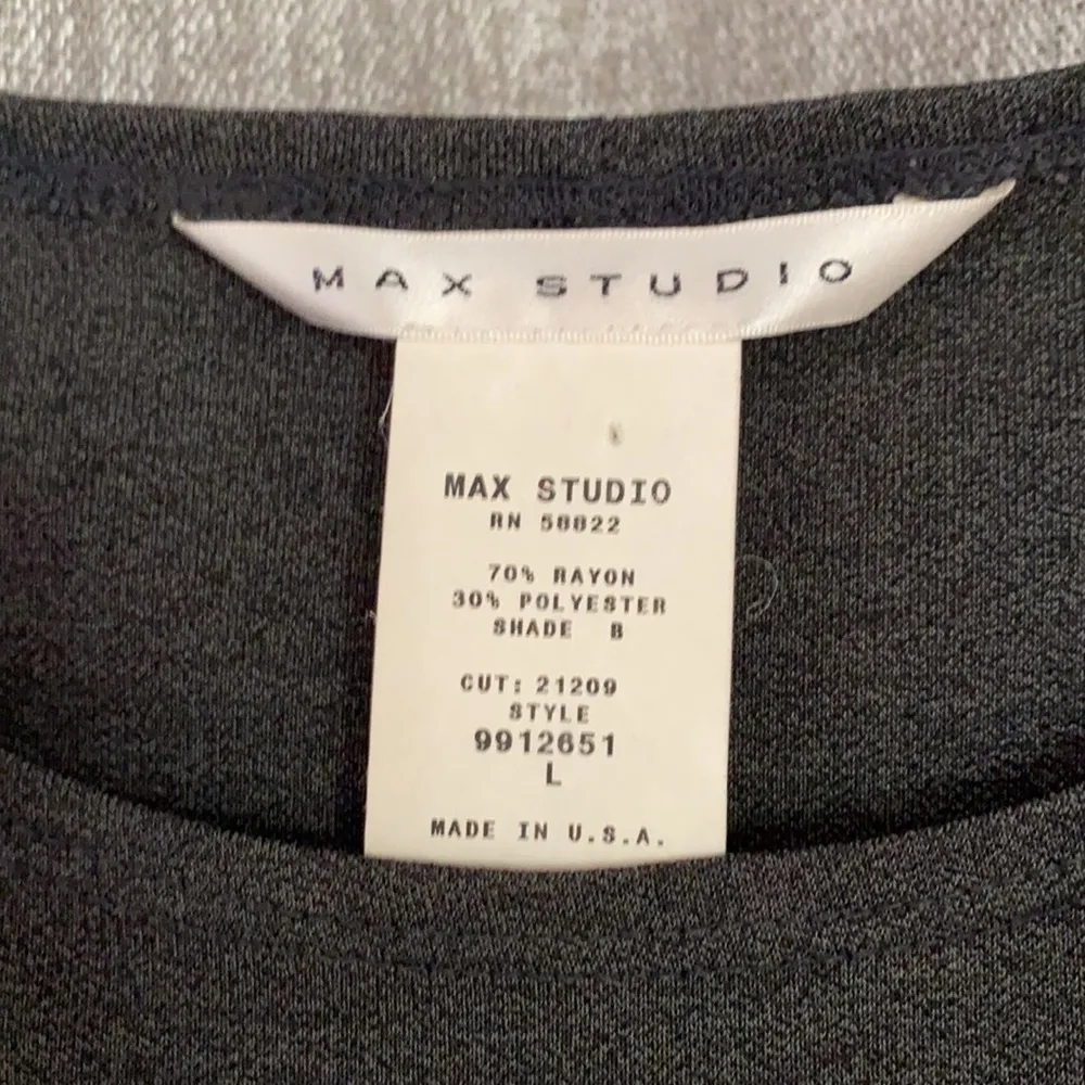 Max studio‎ size large charcoal a line dress - Image 3