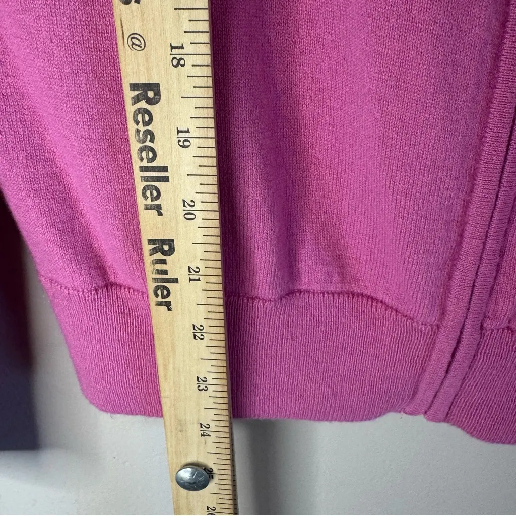 Polo golf Ralph lauren resort rose ruffle trim zip up golf sweater ladies M Pink Size M - Image 11