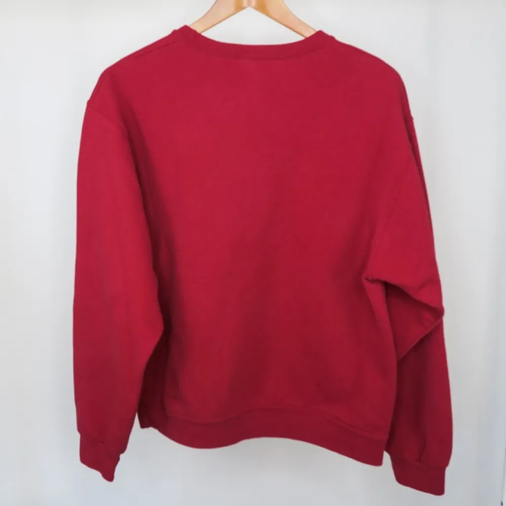 Vintage 90s Red Cardinal Winter Nature Sweatshirt Size M - Image 6