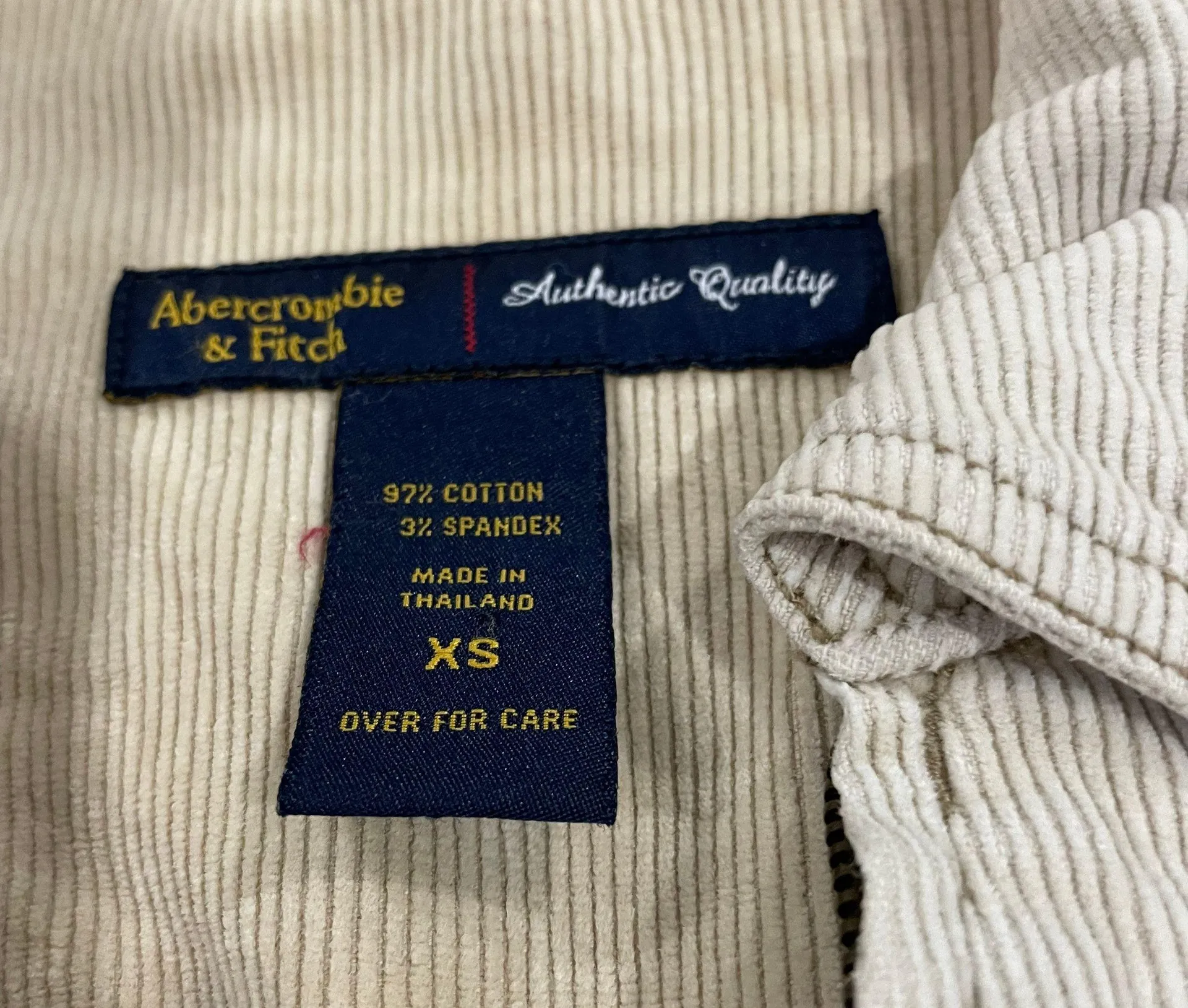 Corduroy Jacket Womens XS Tan Trucker Western Y2K Full Zip 07 - Image 3