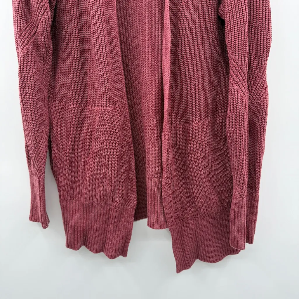 Lululemon Cashlu Sweater Wrap Cardigan in‎ Heathered Mulled Wine Sz S - Image 5