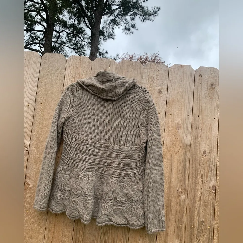 Elisabetta Collection Mohair Wool‎ Blend Open Front Cardigan Sweater Large - Image 7