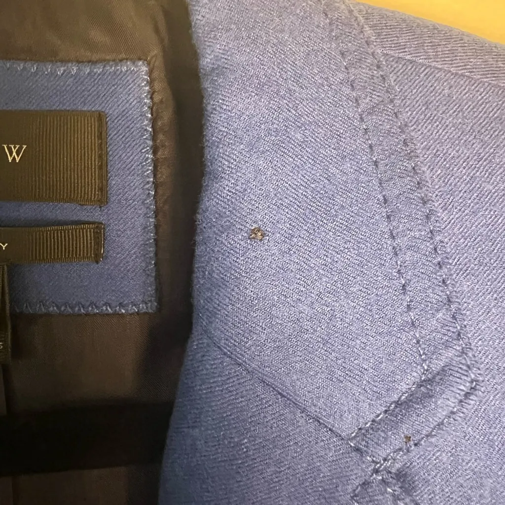 J. Crew Schoolboy Blue Blazer with Structured Shoulders and Notched Lapels - Image 8