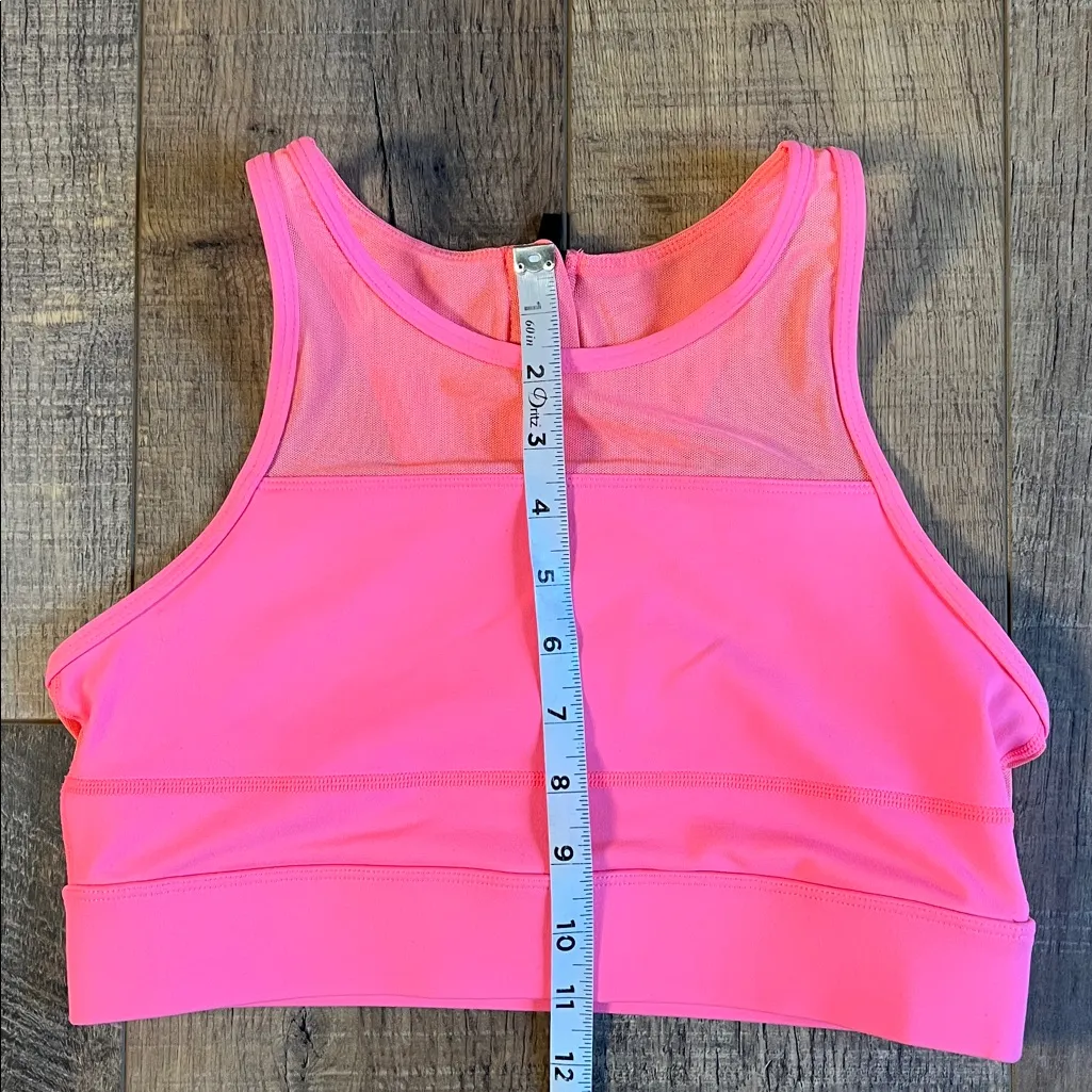 Zyia Active All Star One More Rep Neon Pink Racerback Sports Bra - Size Large. - Image 10