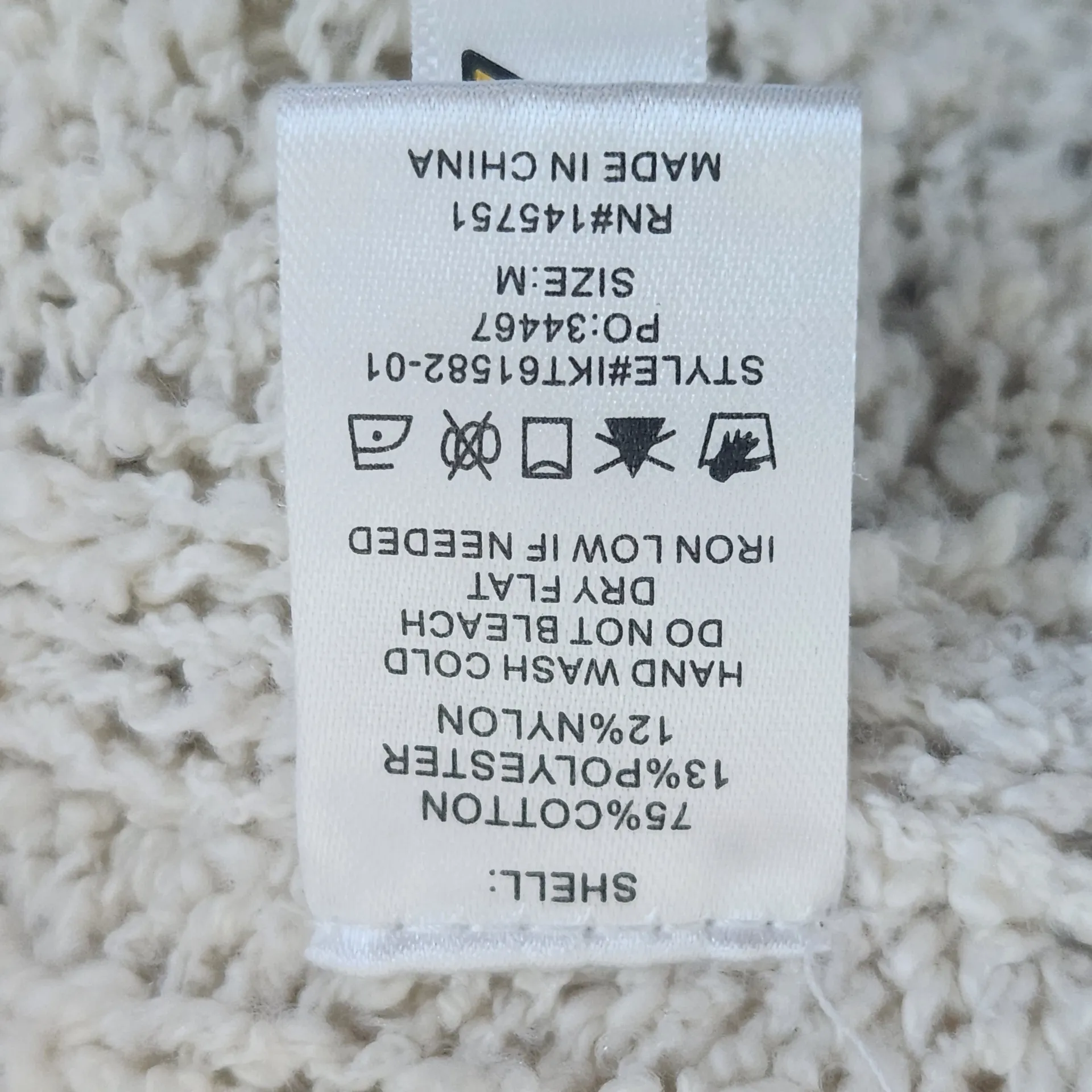 Peach Love California Cream Knit Sweater Size Medium Cream Cropped Sweater - Image 9