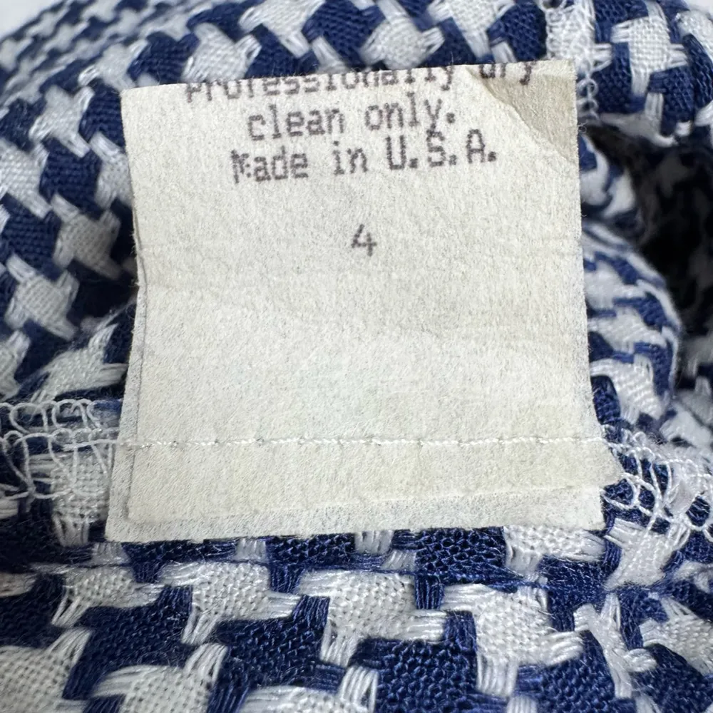 NWT 90's Vintage Boutique Women's Linda Segal Dress Size 4 Blue Deadstock - Image 6