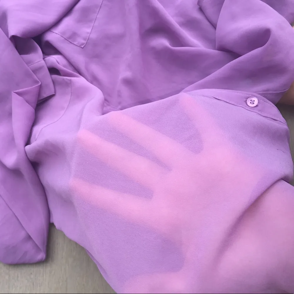 Purple silky blouse - Image 4