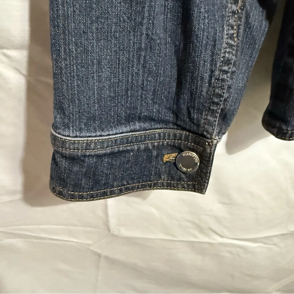 Jones NY Signature Women Dark Blue Jean Jacket Size 1X - Image 5