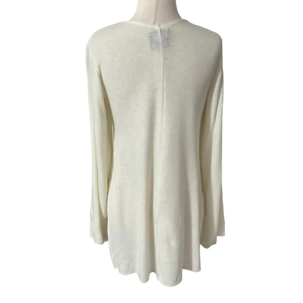 Reformation Ivory Sweater Top Women Size Small | 32-9 - Image 2