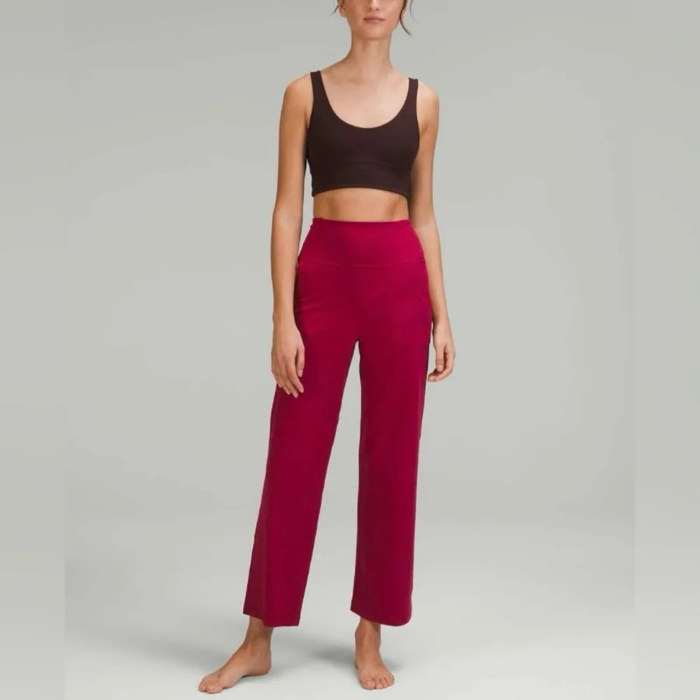 Lululemon Align High-Rise Wide Leg Pant 31” Pomegranate Red Sz 2 Yoga Pants - Image 3