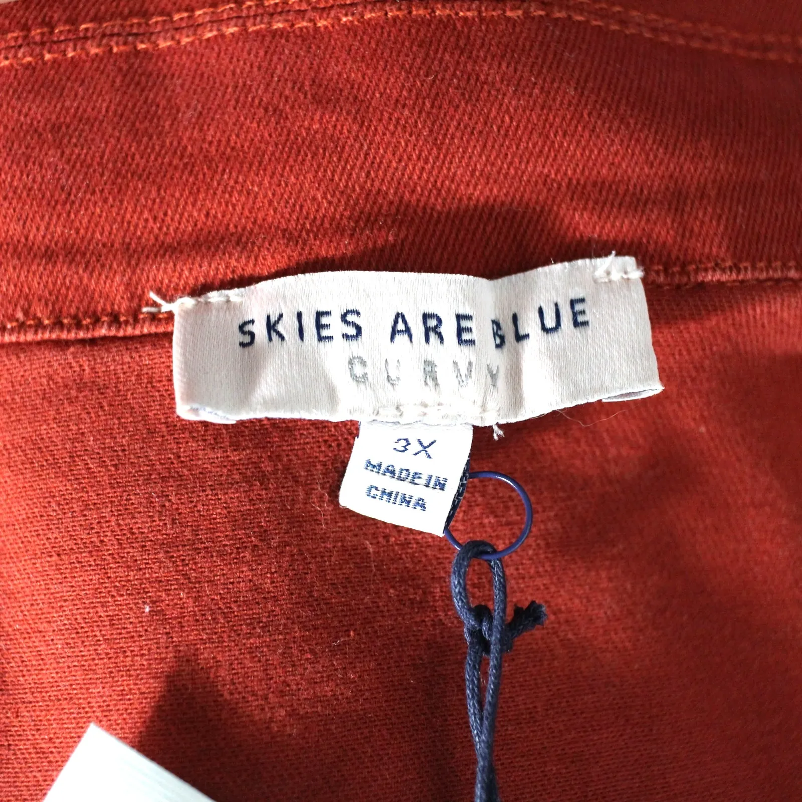 Skies Are Blue Cuffed Sleeve Button Front Belted Utility Jumpsuit Size 3X NWT - Image 6