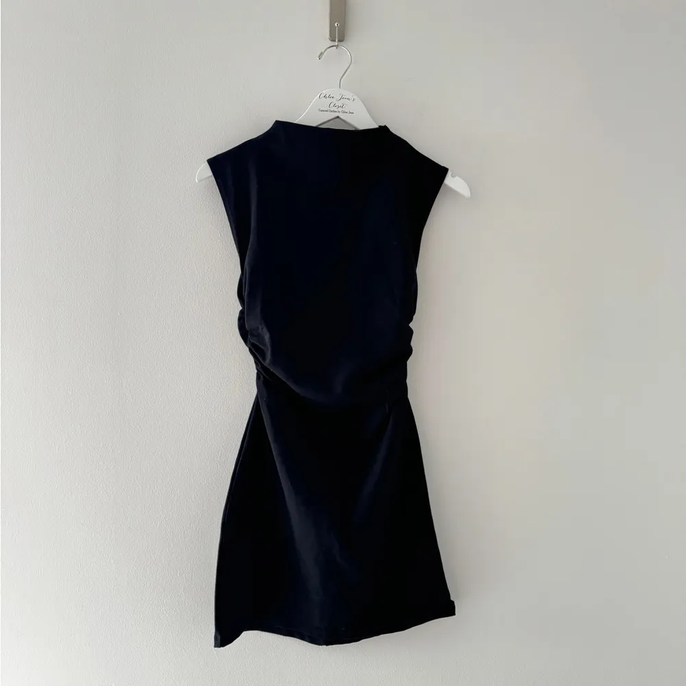 REFORMATION Alden Black Knit Mini Dress S - Image 7