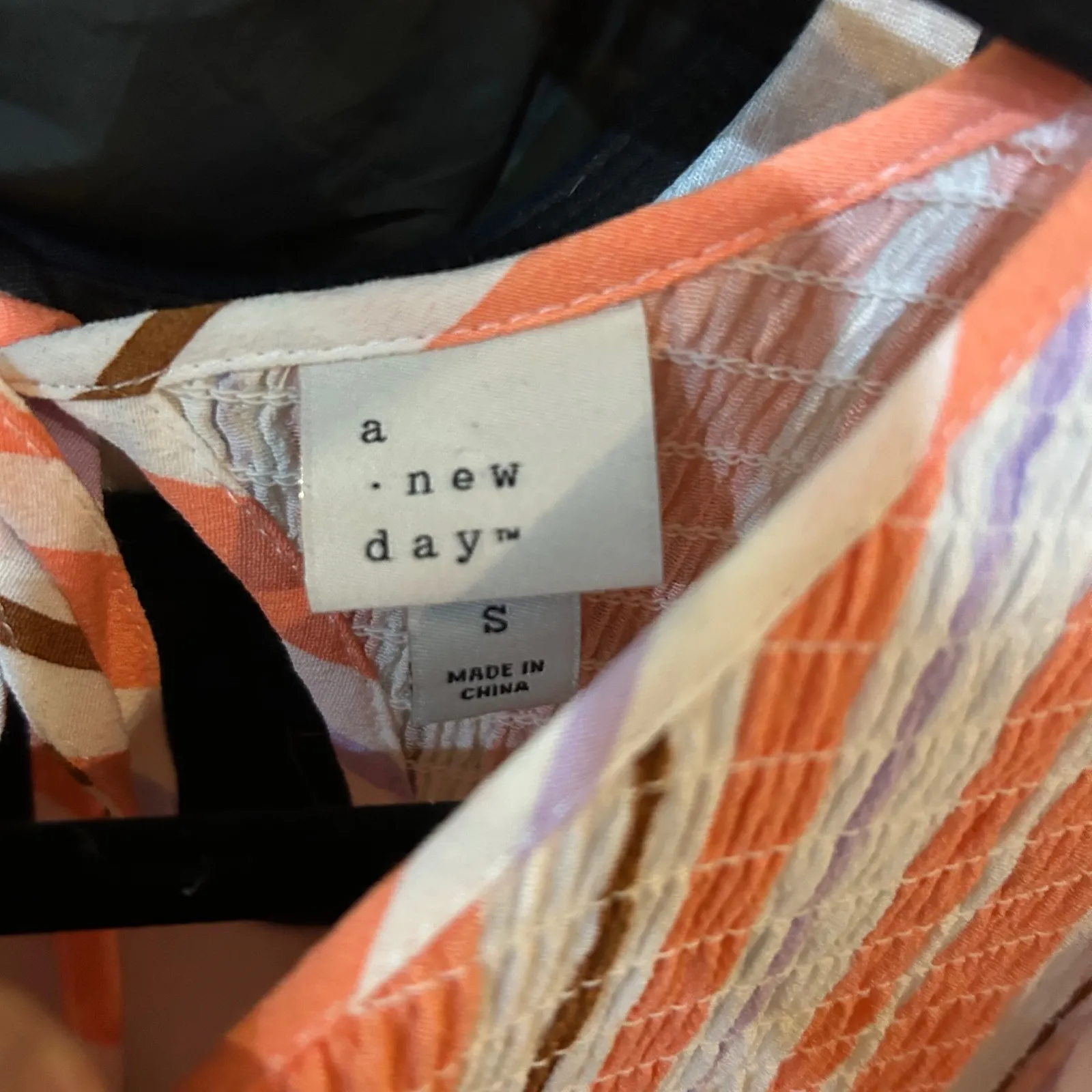 A New Day Striped Maxi Dress Ruffle Sleeves Open Back Casual Summer S‎ - Image 2