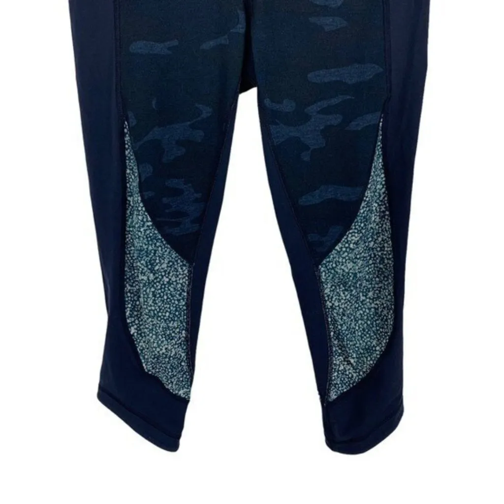 Lululemon Capri Leggings 4 Blue Cropped Athleisure Yoga Running Gym - Image 3