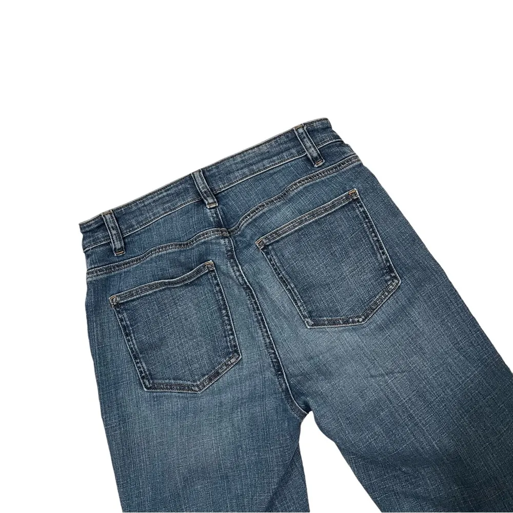 Eileen Fisher Medium Wash Straight Leg Jeans, Sz 2 - Image 8