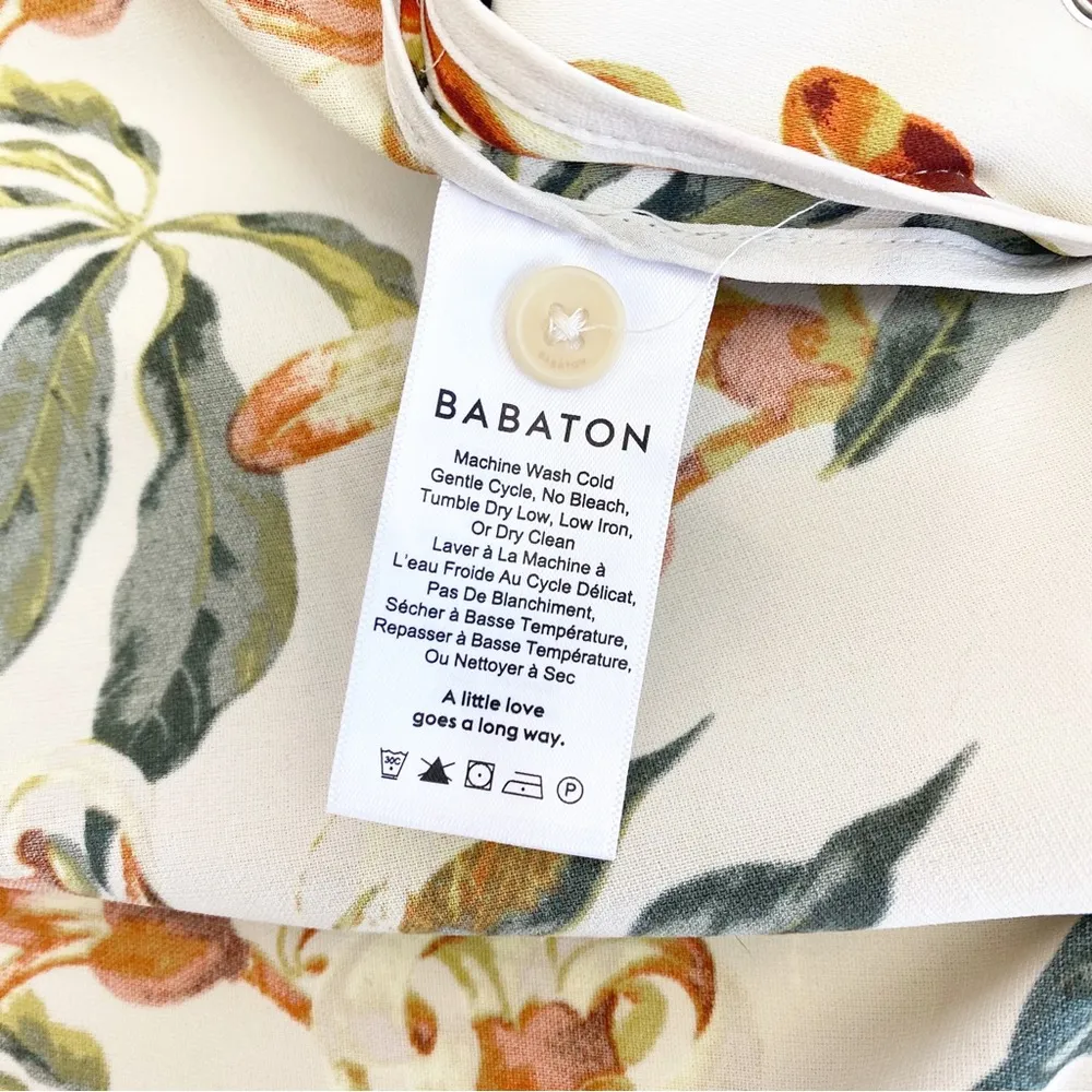 Babaton X Aritzia Kahlo Longline Duster Robe Trench Coat Jacket: Tropical Floral - Image 13