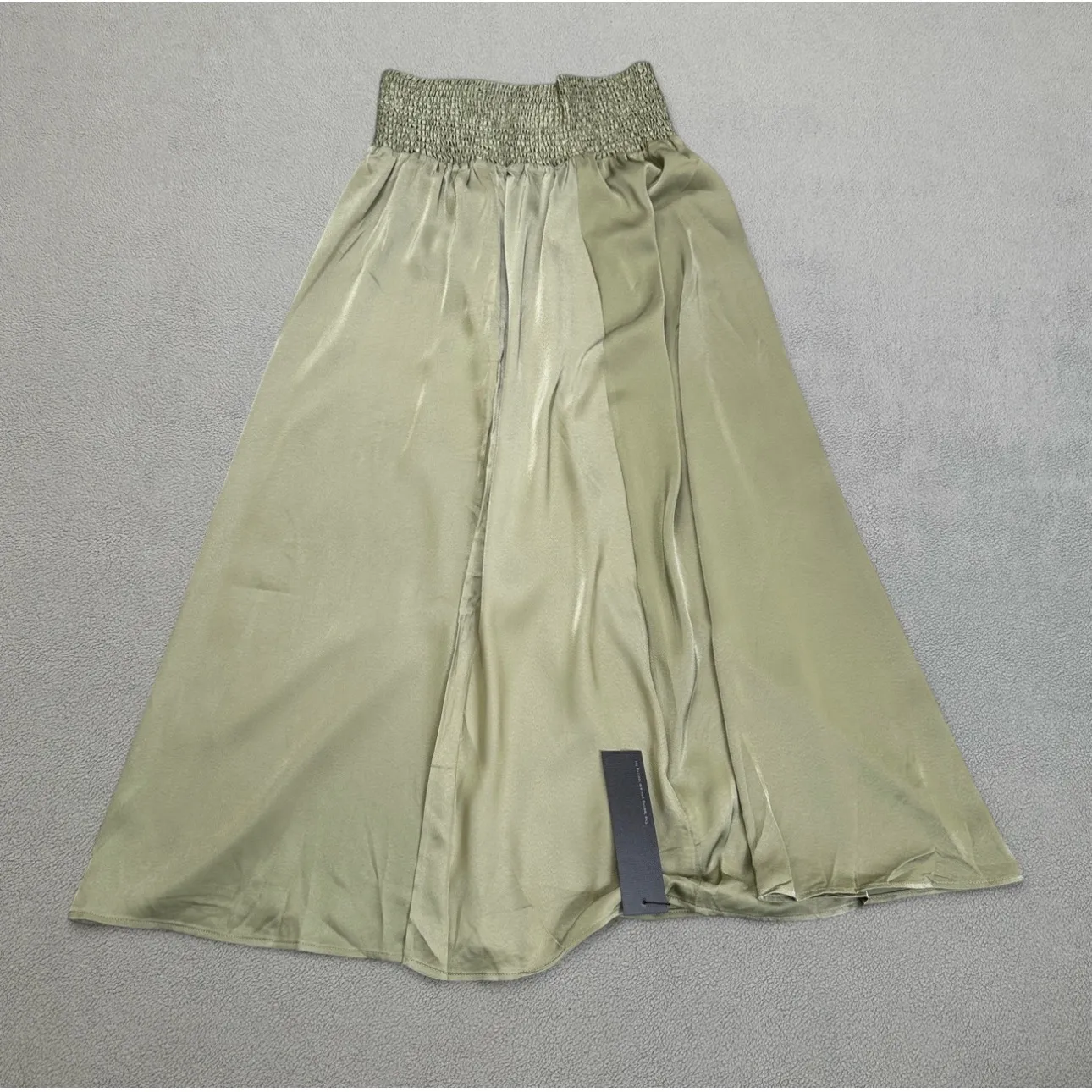 NWT S. Deer Maxi Skirt Womens XL Green Smocked Waist Flowy A Line Casual S Deer - Image 2