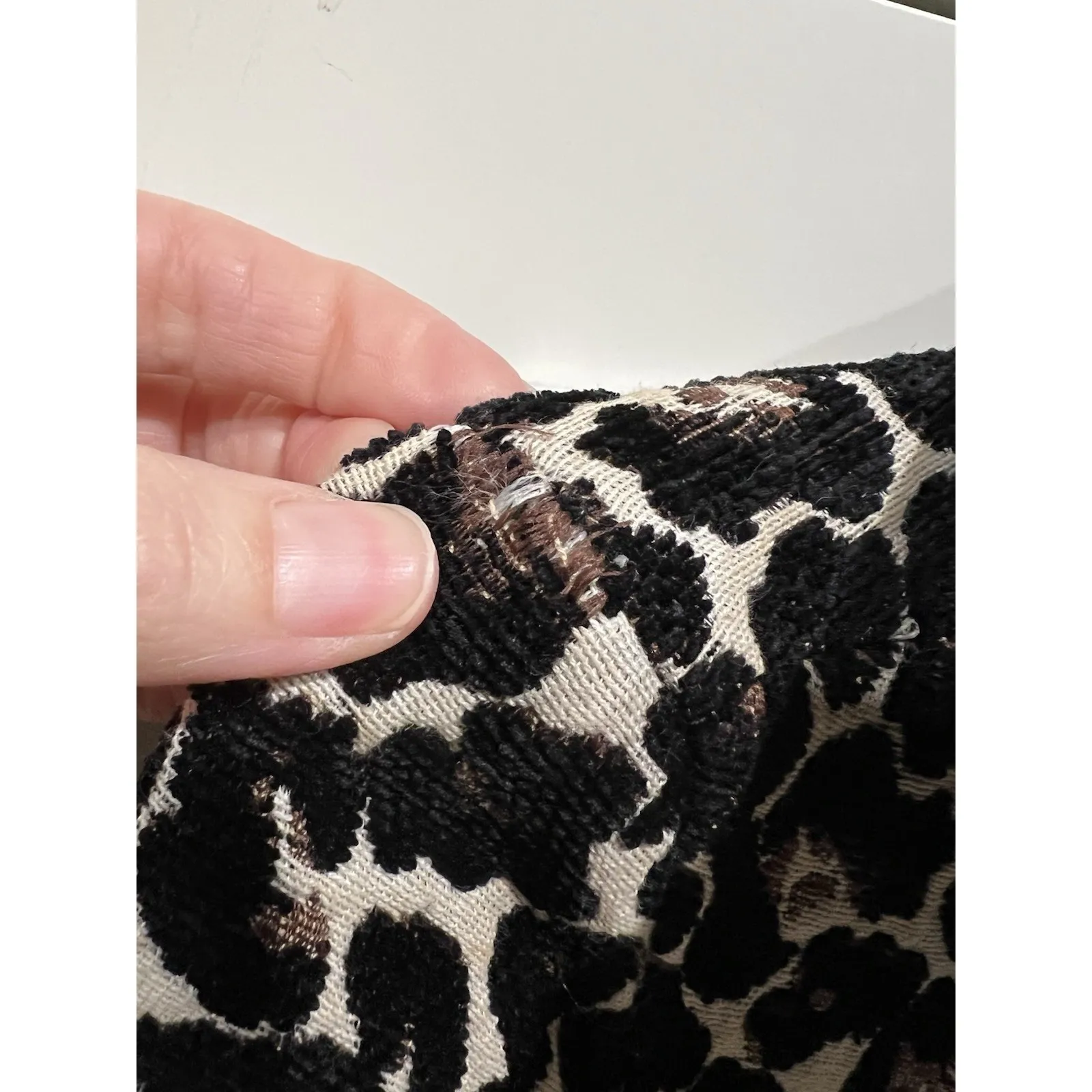 Wet Seal Leopard Animal Print Double Breasted Carpet Bag Coat Size XS Mob Wife Brown - Image 6