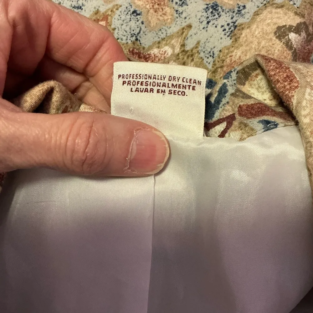 Vintage 80s Earthy Southwest pattern blazer Tan Size L - Image 3