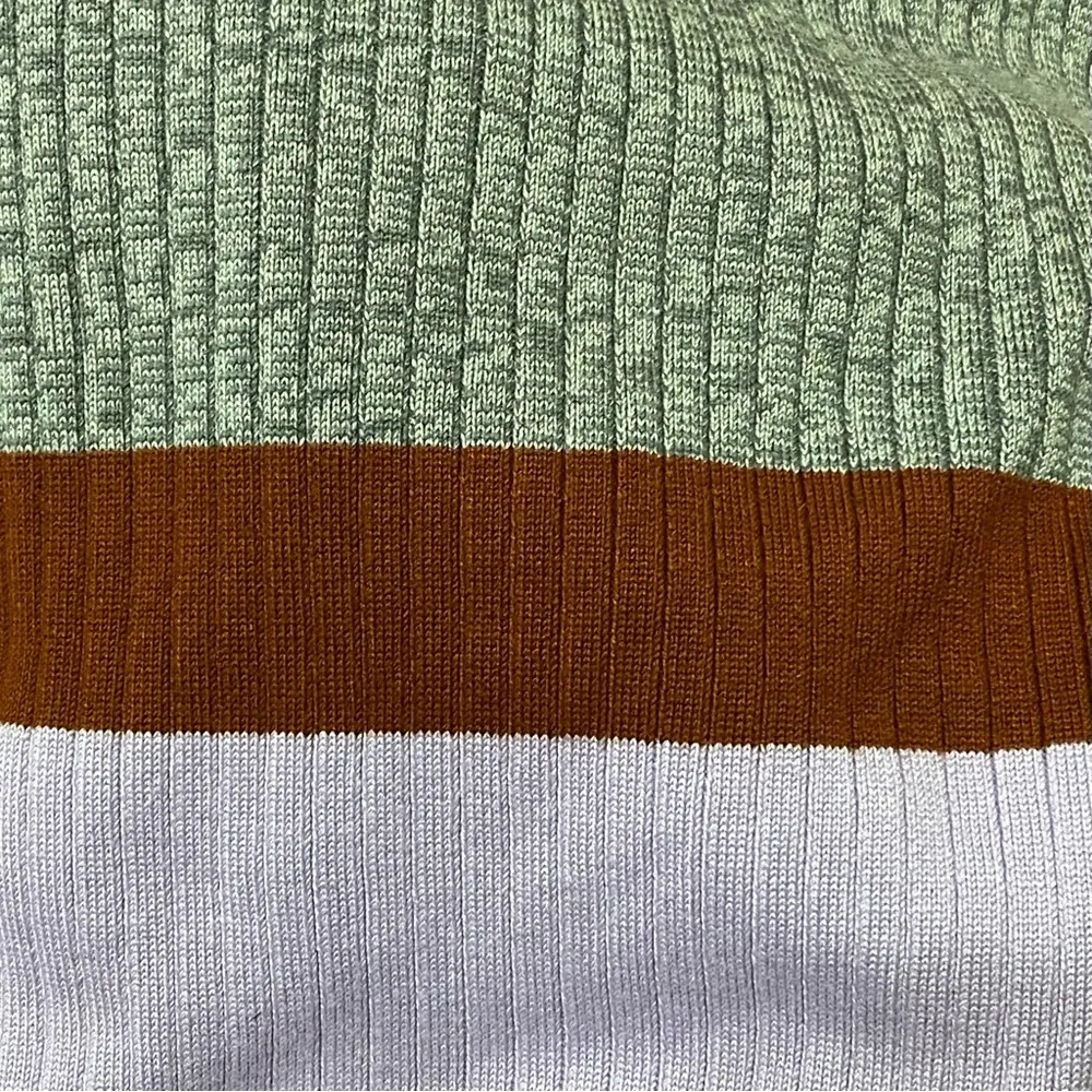 Free People OB962007 Color Block Knit MIDI Skirt with Side Slit Size M - Image 7