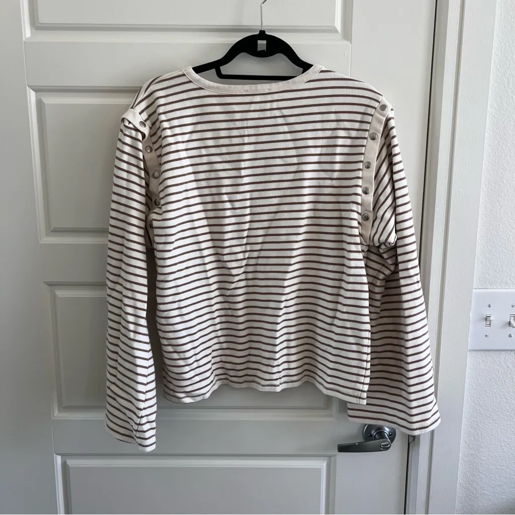 Maeve Anthropologie Stripped Sweater Top - Image 6