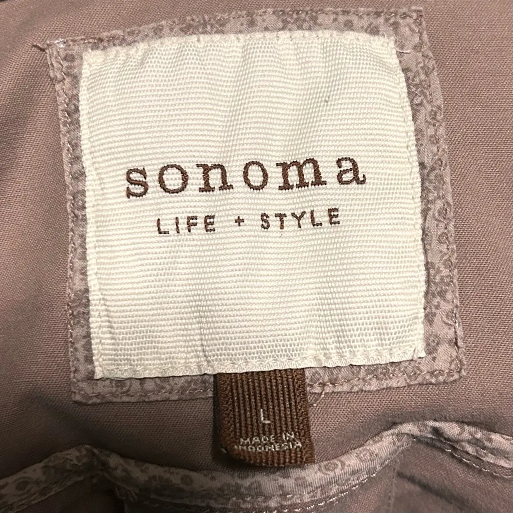 Sonoma Classic Double-Breasted Pea Coat | Size: L | Tan/Camel - Image 5