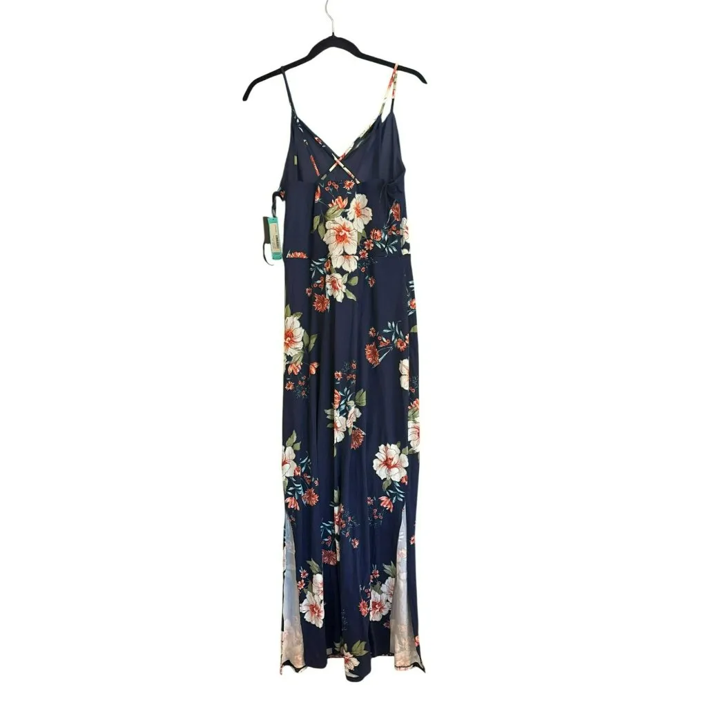 Fortune + Ivy Alicia Maxi Knit Dress Large Blue Floral Stitch Fix Sundress NWT - Image 4