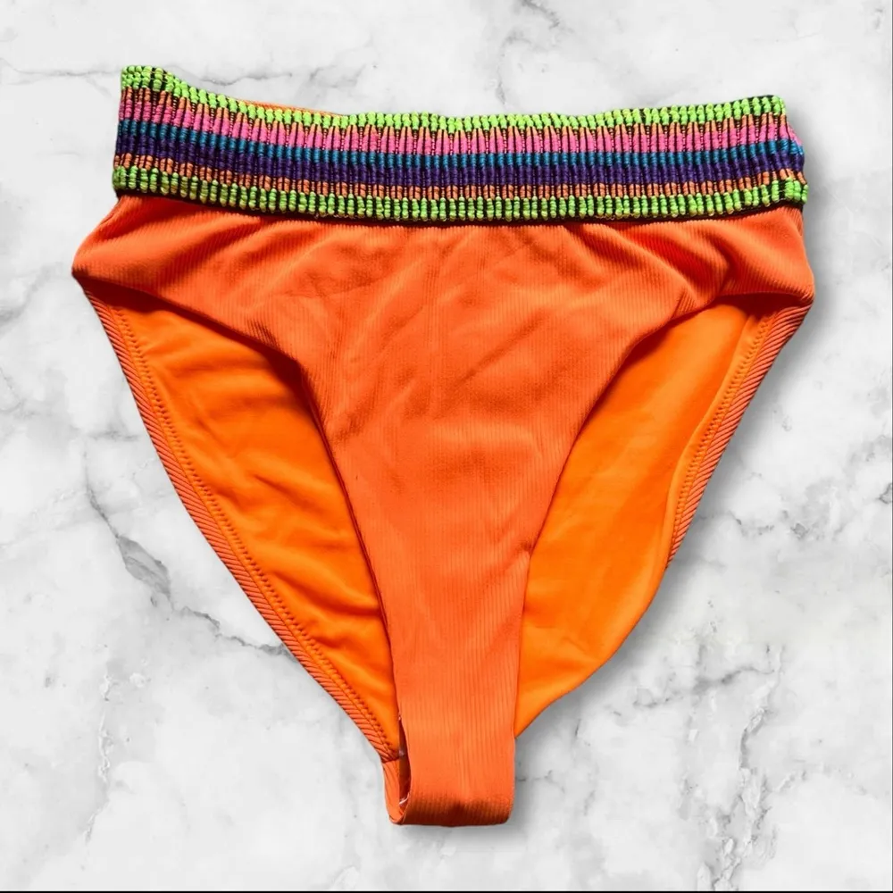 Peixoto Woman’s Zoni High Waist Bikini Bottoms Orange Size M - Image 3