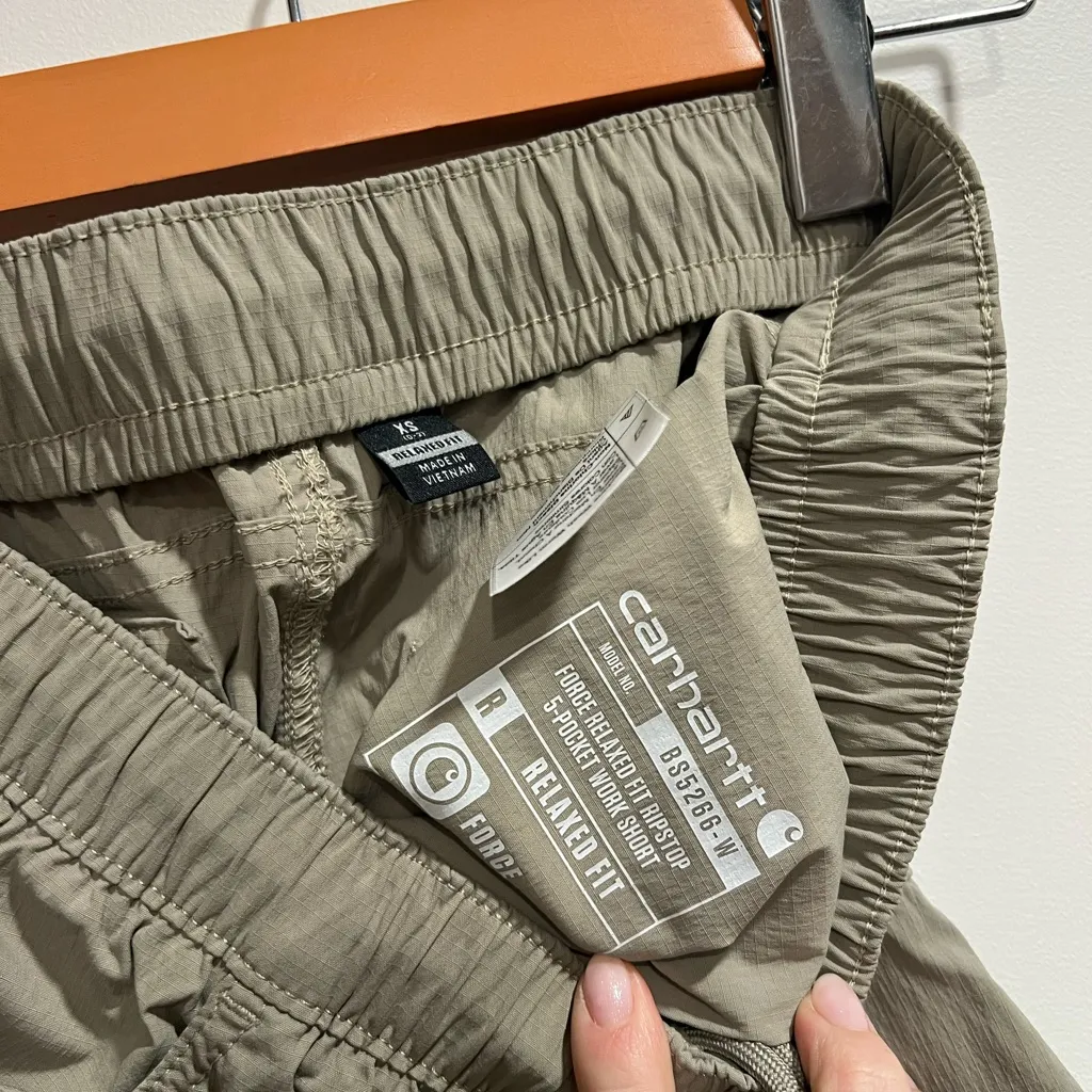 Women’s Carhartt Relaxed Fit Ripstop 5-Pocket Work Shorts - Image 4