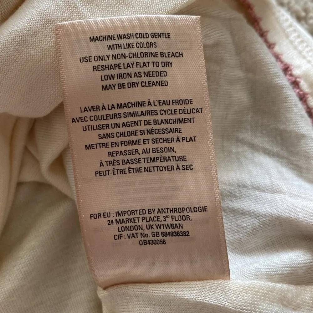 Anthropologie Maeve Anthousai Floral Knit Sweater Dress Bell Sleeves Size XS - Image 13