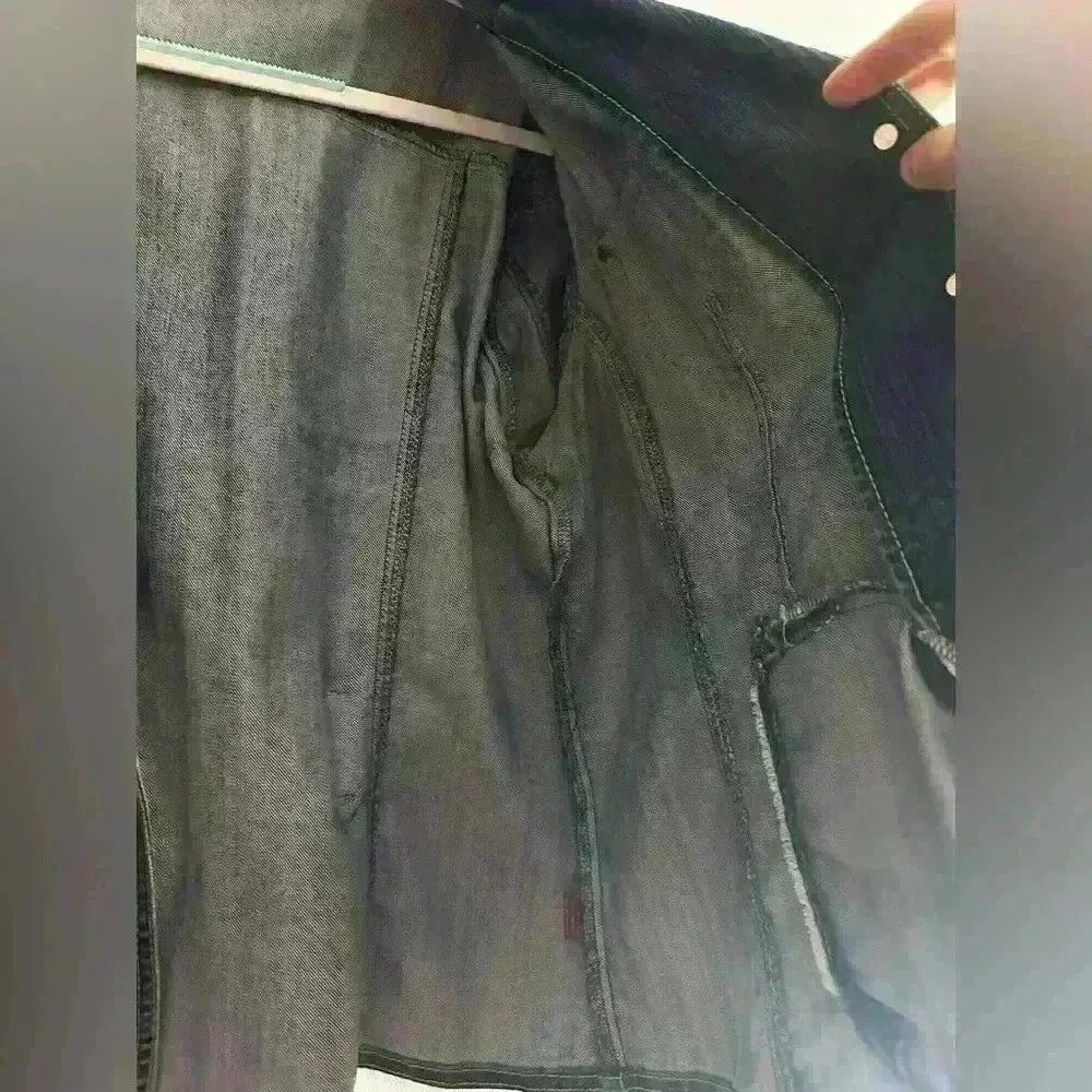 VTG Gitano Women’s 90’s Jean Jacket Blazer. Size: XL. Double pockets Blue - Image 12