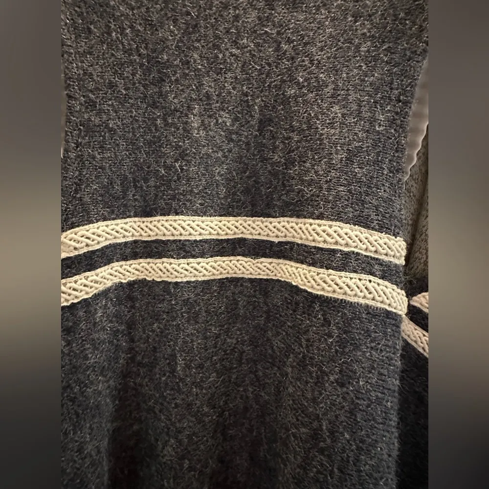 Anthropologie Paper Crane reversible fringed tassle sleeveless cardigan … - Image 4