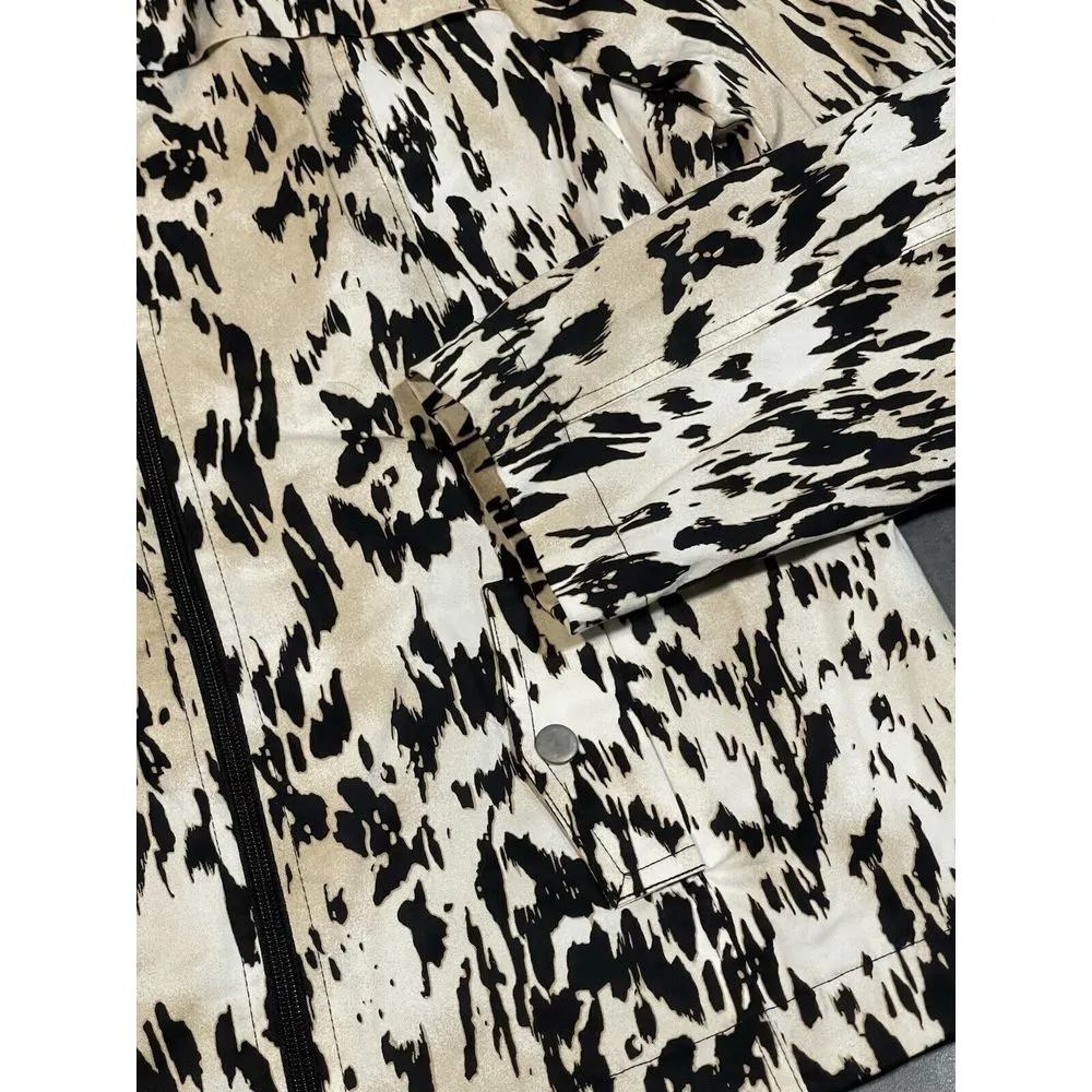 Studio Work's Jacket Women's Size L Animal Print Print Full Zip Lined D-325 - Image 3