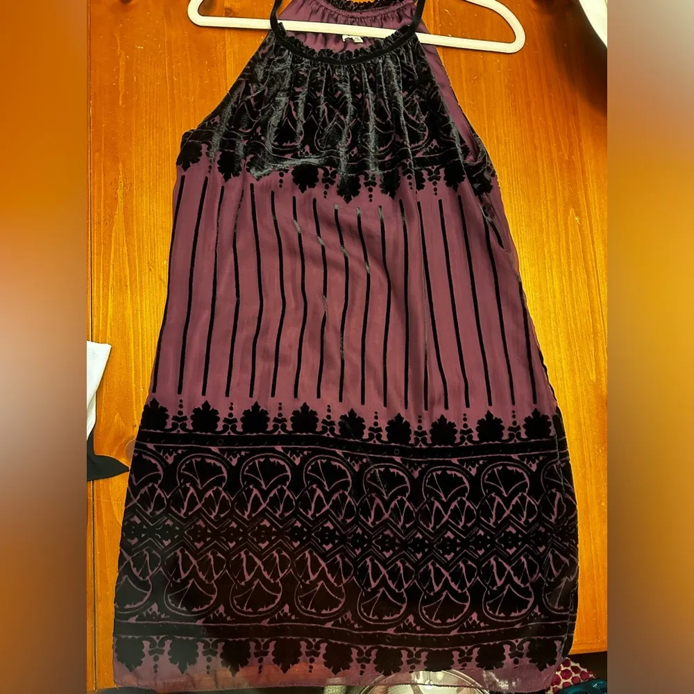 Maxx Studio velvet and chiffon shift sz M - Image 8