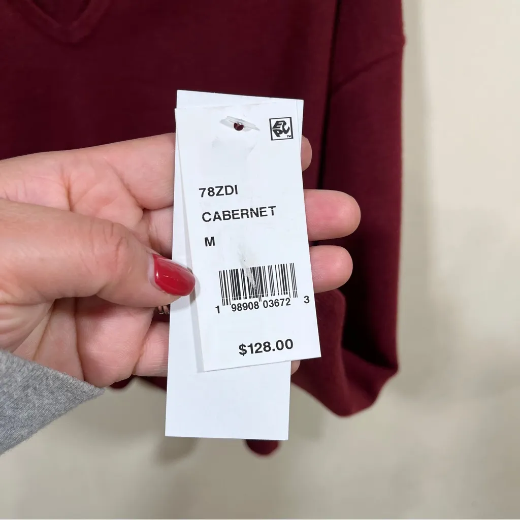 NWT French Connection Women's Sloane Knit Collared Sweater size medium wool - Image 6