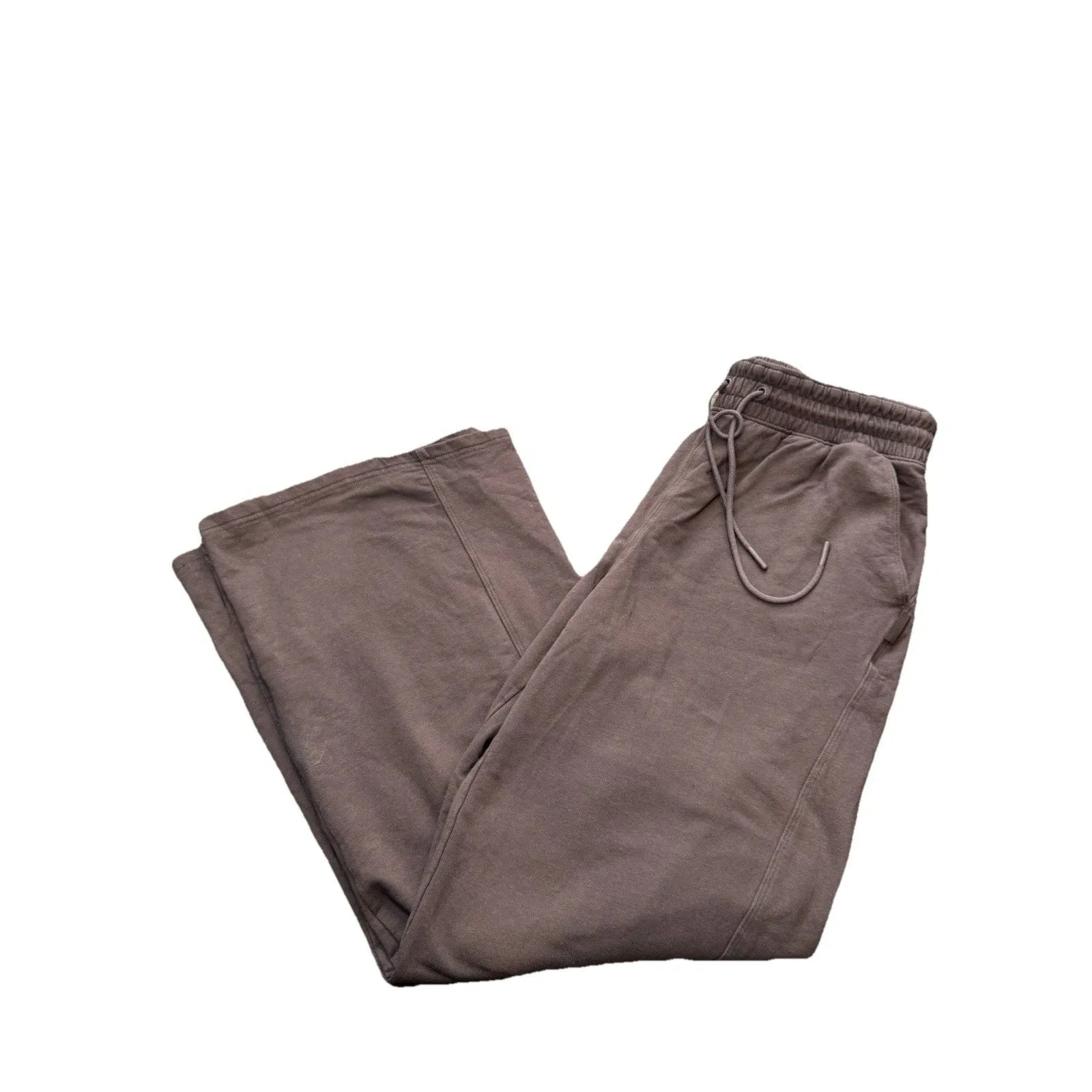 FLX Pants Size Large Brown High Rise Wide Leg Active Pockets Drawstring NWT - Image 5