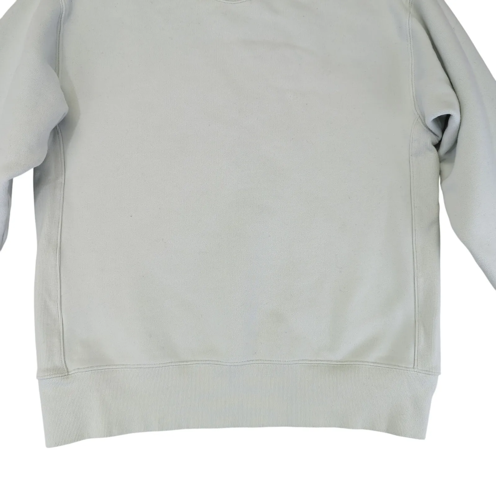 Aritzia TNA The Cozy Fleece Pullover Crew Neck Sweatshirt Boyfriend Women's XS Blue - Image 4