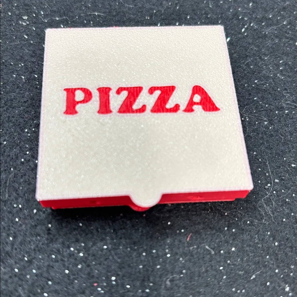 🍕 Pizza Slice Earrings with Mini Pizza Box Display Red - Image 7
