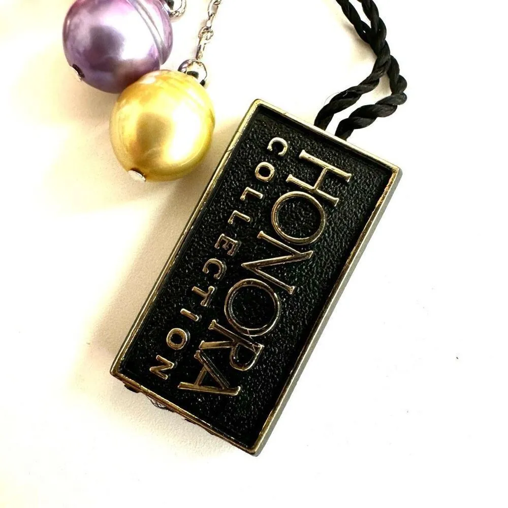 Honora dyed dangling pearl sterling silver earrings - Image 6