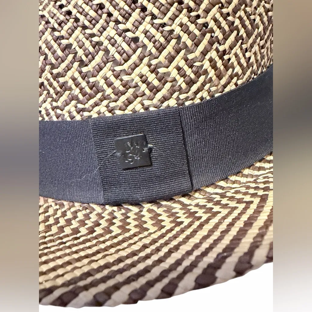 agnès b. homme panama hat in a size L woven Tan - Image 2