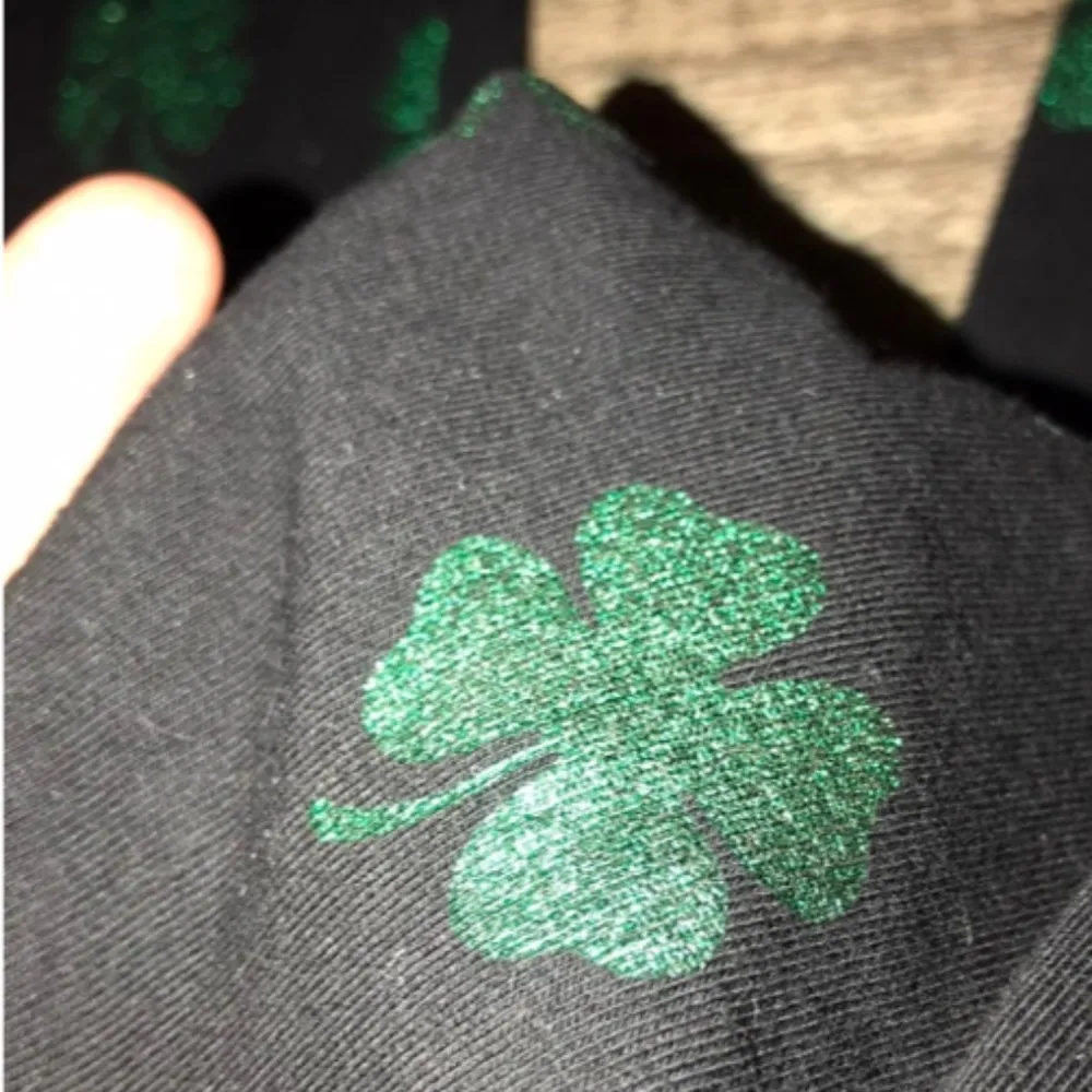 No Boundaries Four Leaf Clover Saint Patty's Day Leggings Size XXL - Image 3