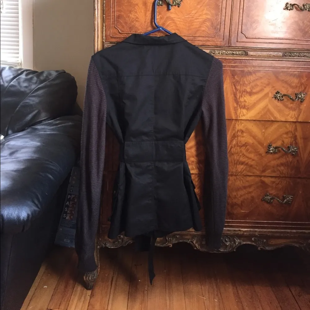 Francesca’s //  Black Jacket black S jacket black jacket casual street nyc - Image 3
