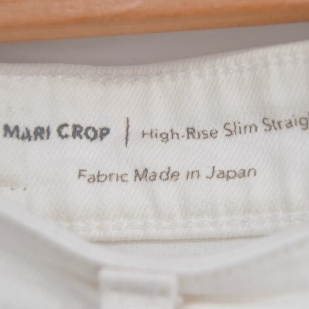 Ag Adriano Goldschmied Mari Crop High Rise Straight Jeans in White Women's 26 - Image 6