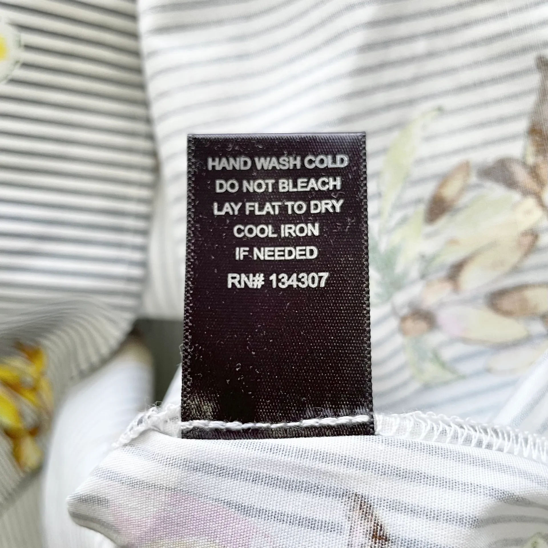 New  Floral Striped One Shoulder Long Sleeve Shirt Grey Multi - Image 16