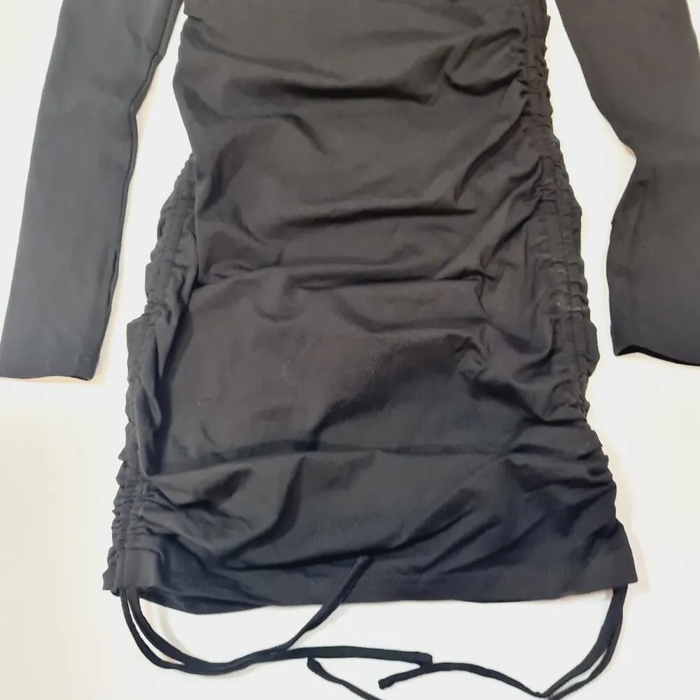 ALL THE WAYS Nadine Cold Shoulder Dress in Black XS - Image 11