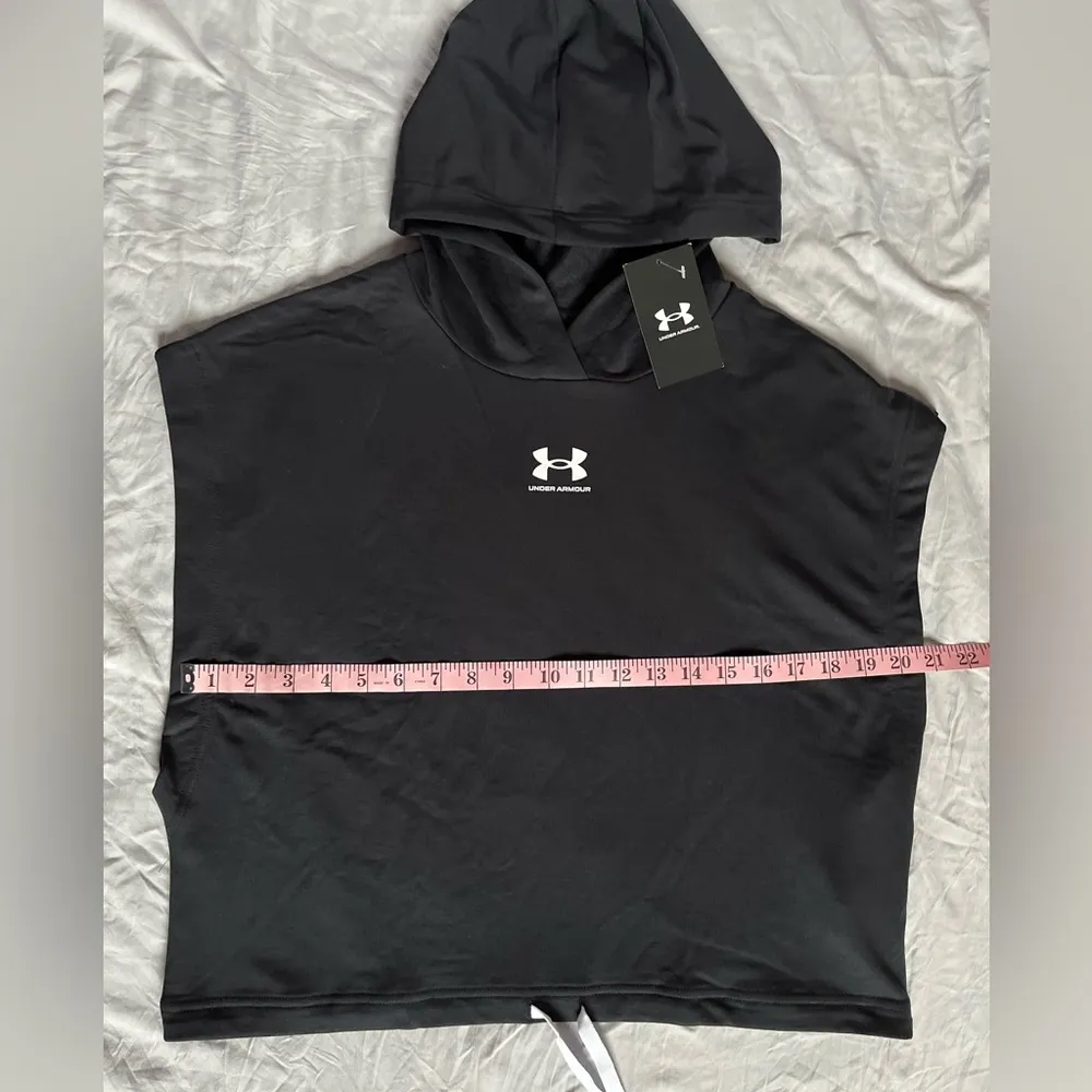 Under Armour Women's Standard Rival Terry Short Sleeve Hoodie, (001 Black Medium - Image 7