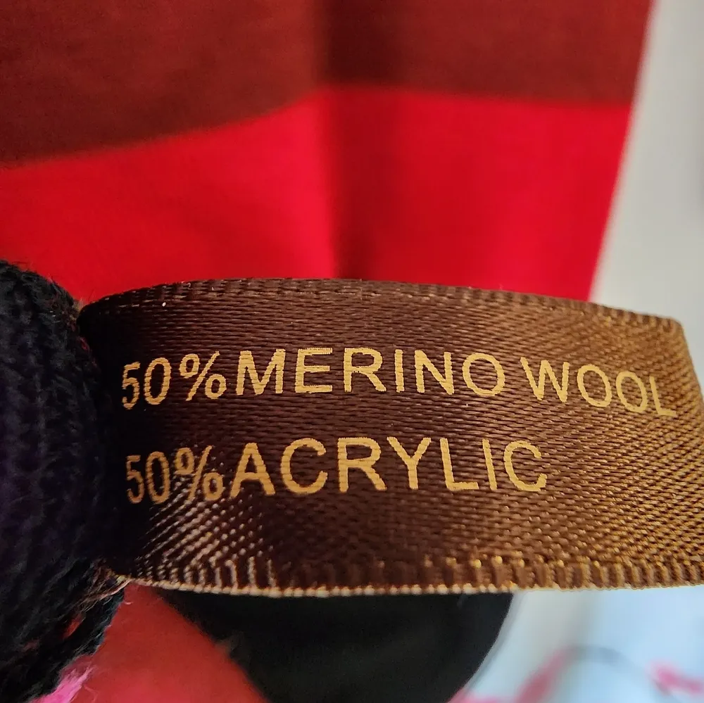 NWT Women's The Limited Sweater Dress Red Black Pink Stripe Herringbone Size XS - Image 4