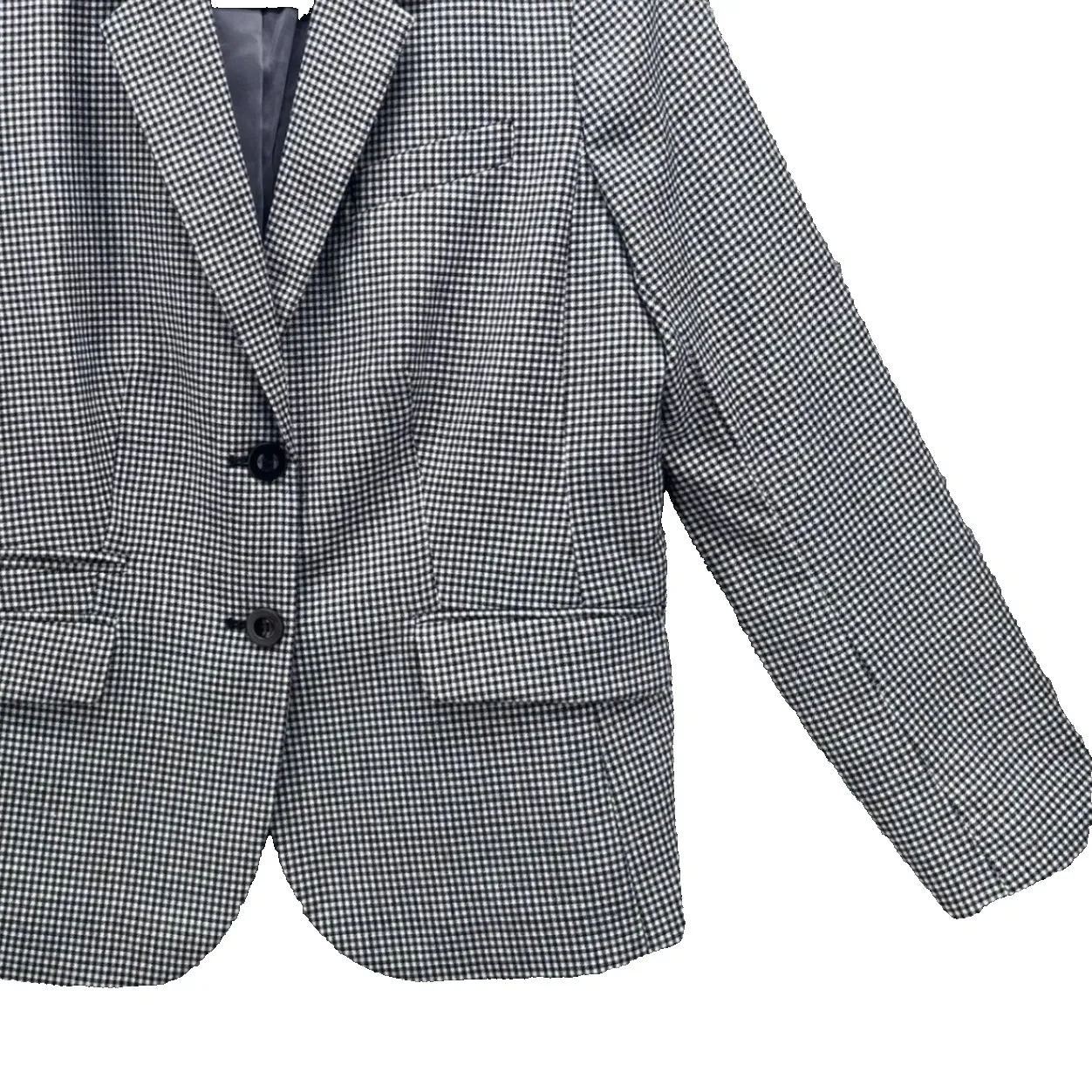 Talbots Wool Blazer Jacket 10 Houndstooth‎ - Image 4