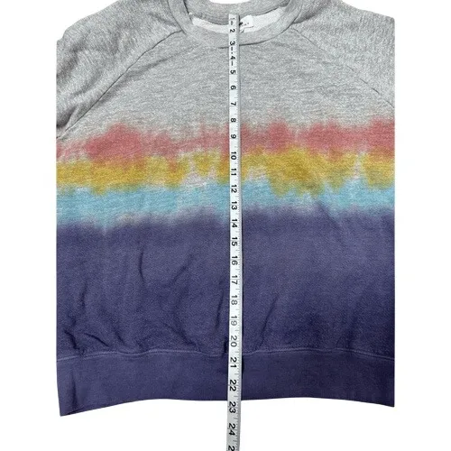 Sundry Tie Dye Pullover Sweatshirt - Gray, Blue, Red, Yellow - Comfy Casual - Image 6