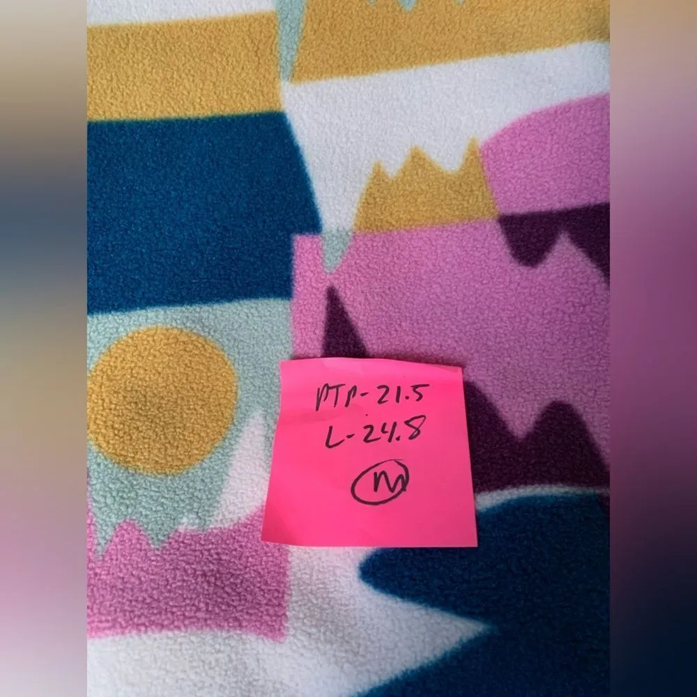 NWT Patagonia Synchilla Full Zip Jacket Teddy Jacket Retro Multi Color Pink Blue - Image 8